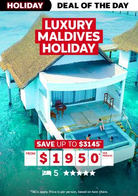 Luxury Maldives Holiday. Save up to $3145* from $1950* per person