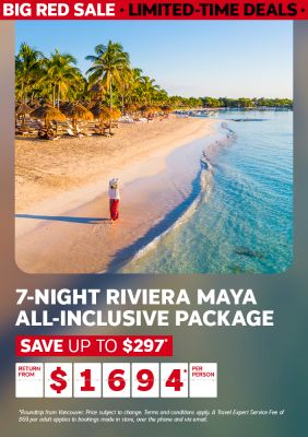 Big Red Sale - WestJet Vacations All-Inclusive Riviera Maya
