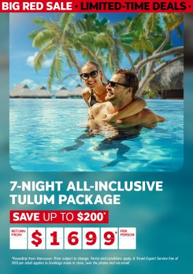 7-night all-inclusive Tulum package from $1699* per person | Save up to $200*