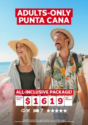 Adults-only Punta Cana vacation from $1619* per person | All-inclusive package!