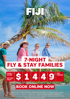 7-NIGHT FLY & STAY FIJI FAMILIES