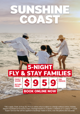 SUNSHINE COAST | 5-NIGHT FLY & STAY