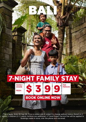 BALI | 7-NIGHT FAMILY STAY 