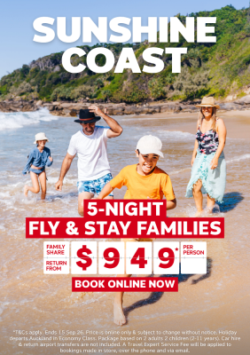 SUNSHINE COAST | 5-NIGHT FLY & STAY