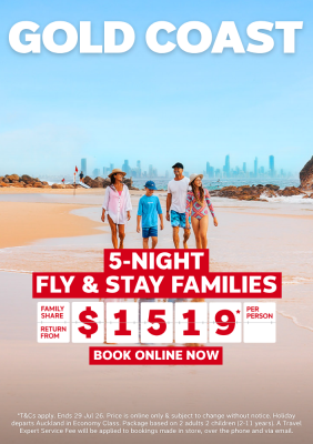 GOLD COAST | 5-NIGHT FLY & STAY FAMILIES