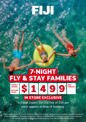7-NIGHT FLY & STAY FIJI FAMILIES