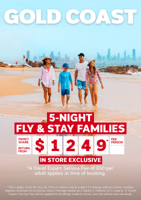 GOLD COAST | 5-NIGHT FLY & STAY FAMILIES