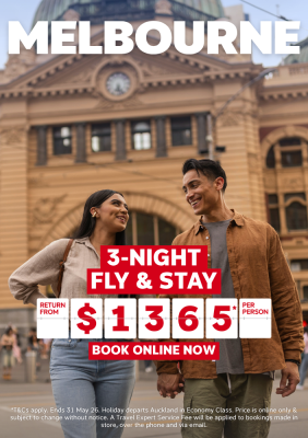 Melbourne - 3-night fly & stay