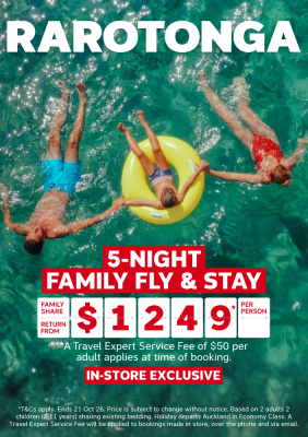 Rarotonga | 5-Night Family Fly & Stay