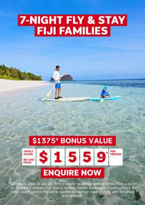 7-NIGHT FLY & STAY FIJI FAMILIES