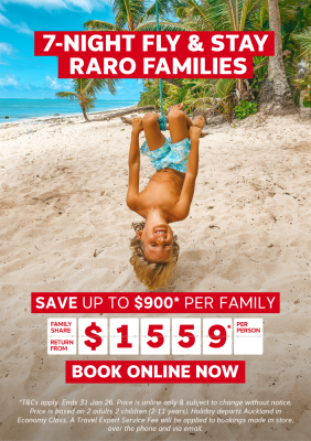 7-NIGHT FLY & STAY RARO FAMILIES