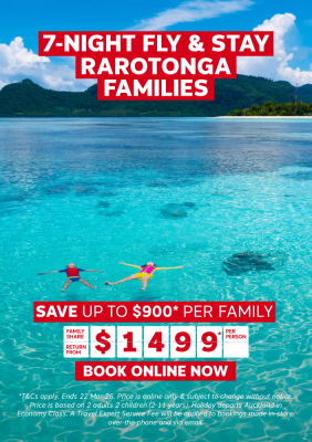 7-NIGHT FLY & STAY RARO FAMILIES