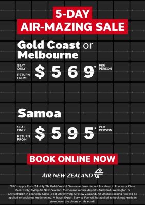 Air New Zealand Sale