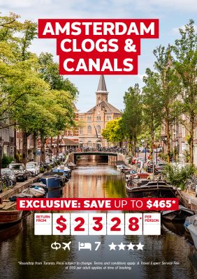 Amsterdam 7-night Vacation Package - Exclusive: Save up to $465* return from $2328* per person