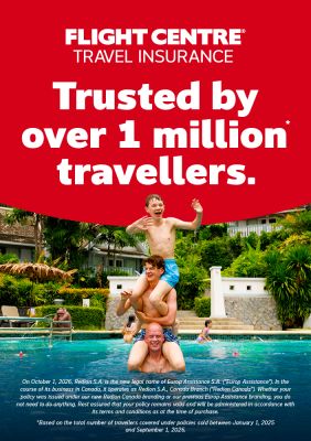 Flight Centre Travel Insurance | Trusted by over 1 million* travellers