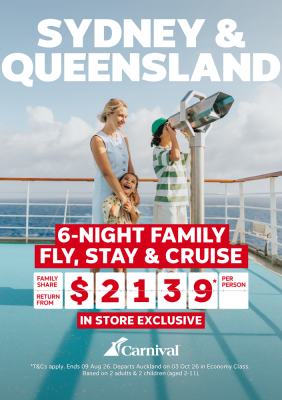 Carnival Cruises on sale at Flight Centre