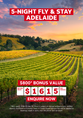 5-NIGHT FLY & STAY ADELAIDE