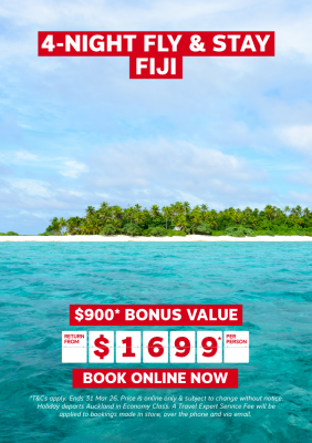 4-NIGHT FLY & STAY FIJI