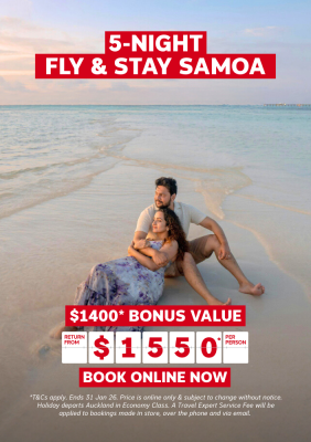 5-NIGHT FLY & STAY SAMOA