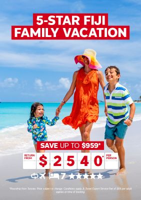 5-star 7-night Fiji Family Vacation - Save up to $959* return from $2540* per person