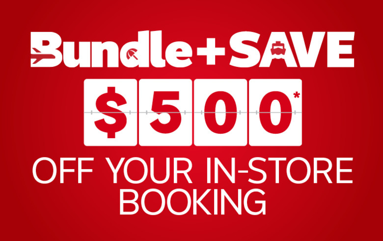 Bundle & save $500* off your in-store booking