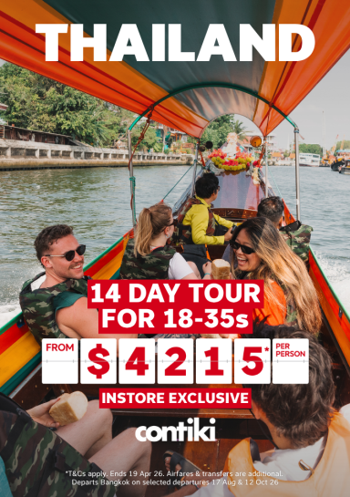 Contiki 14-day Thailand tour from $4215*pp