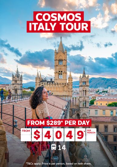 cosmos italy tour from $289 per day from $4049 per person 