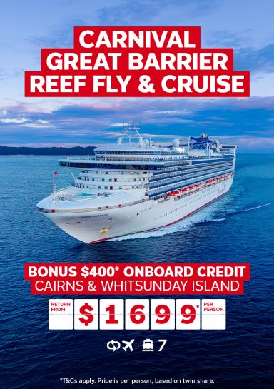 Carnival great barrier reef fly and cruise 