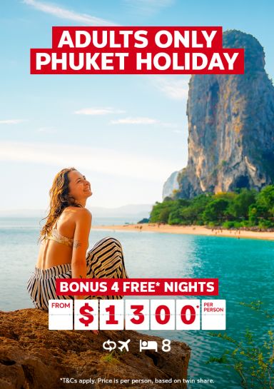 Adults only phuket holiday bonus 4 free nights from $1300 per person
