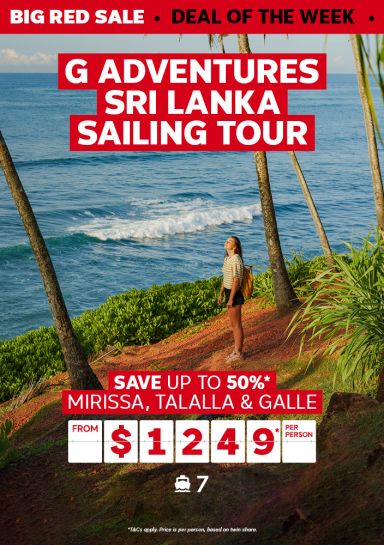 G Adventures Sri Lanka sailing tour. Save up to 50%* from $1249* per person