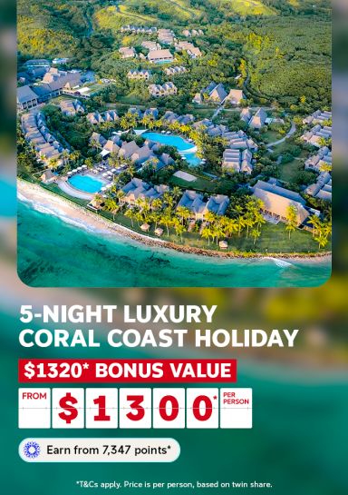 5 night luxury coral coast holiday