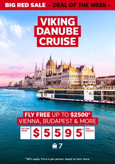 Viking Danube Cruise. Fly free up to $2500*. Vienna, Budapest & More return from $5595* per person