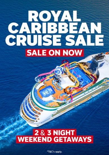 Royal Caribbean cruise sale. Sale on now. 2 & 3 night weekend getaways