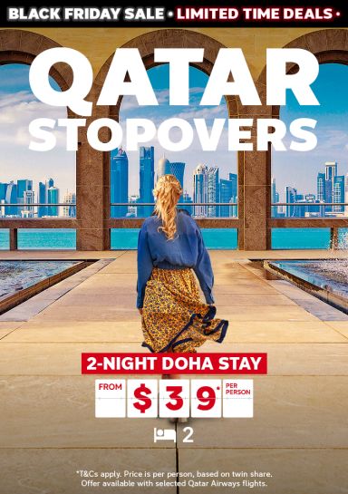 Qatar Stopovers. 2-night Doha stay from $39* per person