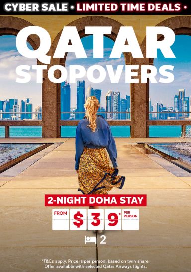 Qatar Stopovers. 2-night Doha stay from $39* per person
