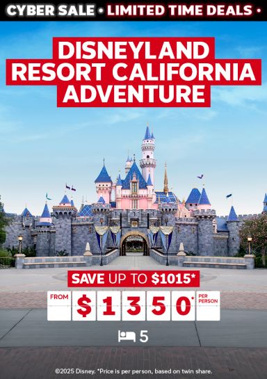Disneyland Resort California Adventure. Save up to $1015* from $1350* per person