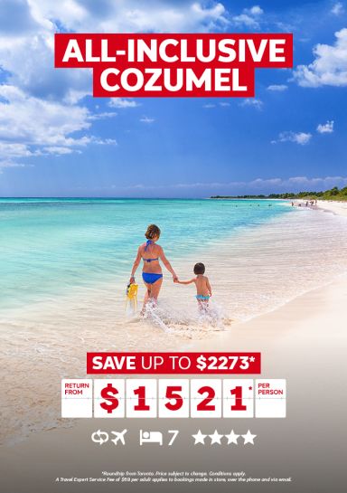 All-inclusive Cozumel - Save up to $2273* return from $1521* per person