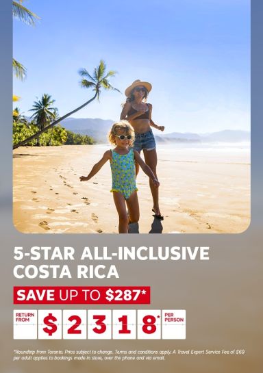 5-star all-inclusive Costa Rica from $2318* per person | Save up to $287*
