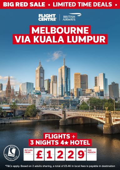 Big Red Sale Melbourne via Kuala Lumpur