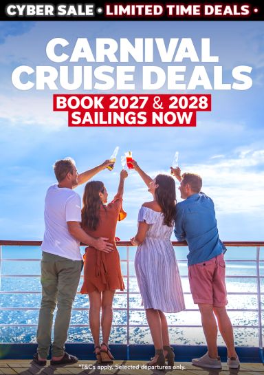 Carnival cruise deals. Book 2027 & 2028 sailings now