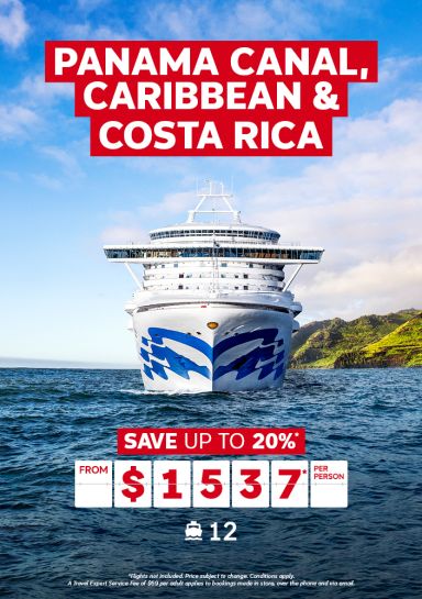12-night Panama Canal, Caribbean & Costa Rica cruise from $1537* per person | Save up to 20%*