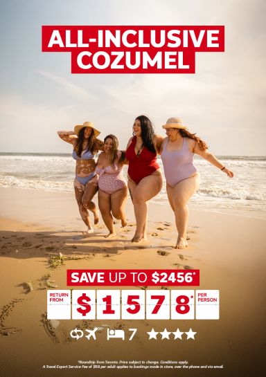 All-inclusive Cozumel - Save up to $2456* return from $1578* per person