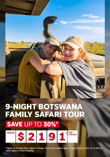 8-night Boswana family safari tour from $2191* per person | Save up to 30%*
