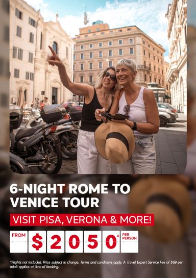 6-night Rome to Venice tour from $2050* per person | Visit Pisa, Verona & more!