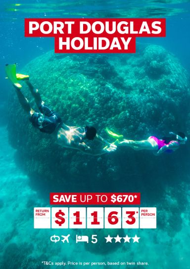 Port Douglas holiday. Save up to $670* return from $1163* per person