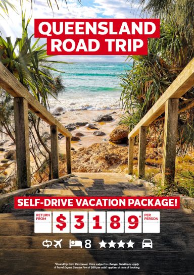 Queensland Road Trip Self-drive vacation package return from $3189* per person