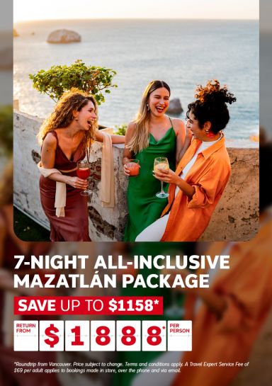 7-night all-inclusive Mazatlan from $1888* per person | Save up to $1158*