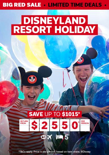 Disneyland Resort Holiday. Save up to $1015* return from $2550* per person