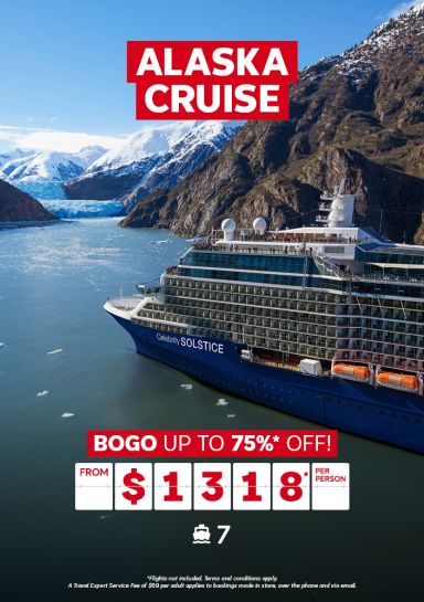 Alaska Cruise - BOGO up to 75%* off from $1318* per person