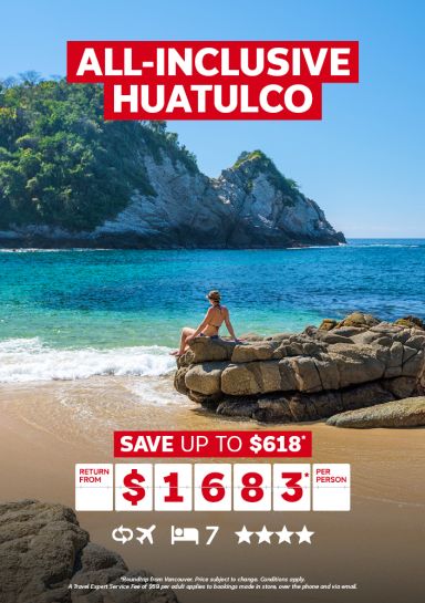 All-inclusive Huatulco - Save up to $618* return from $1683* per person